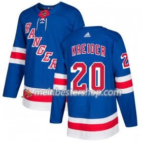 New York Rangers Chris Kreider 20 Adidas 2017-2018 Royal Trikot Authentic - Herren